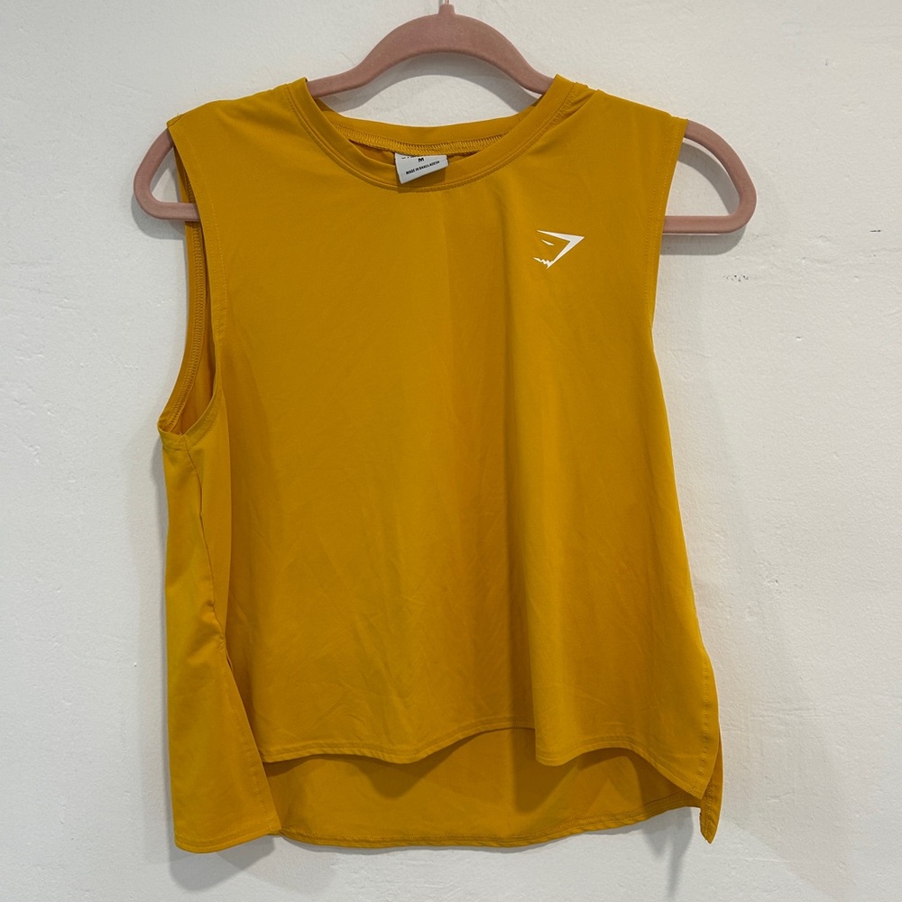 Gymshark Mustard Sleeveless Top